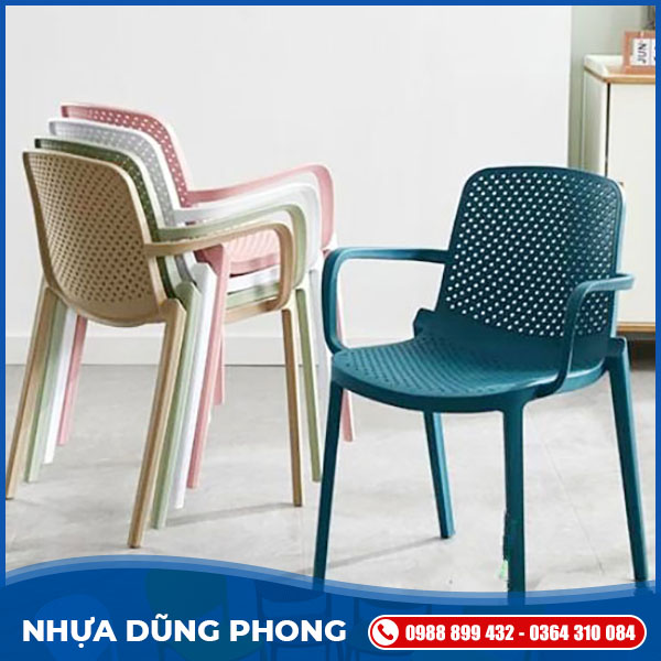 Ghế nhựa đúc có tay DP02